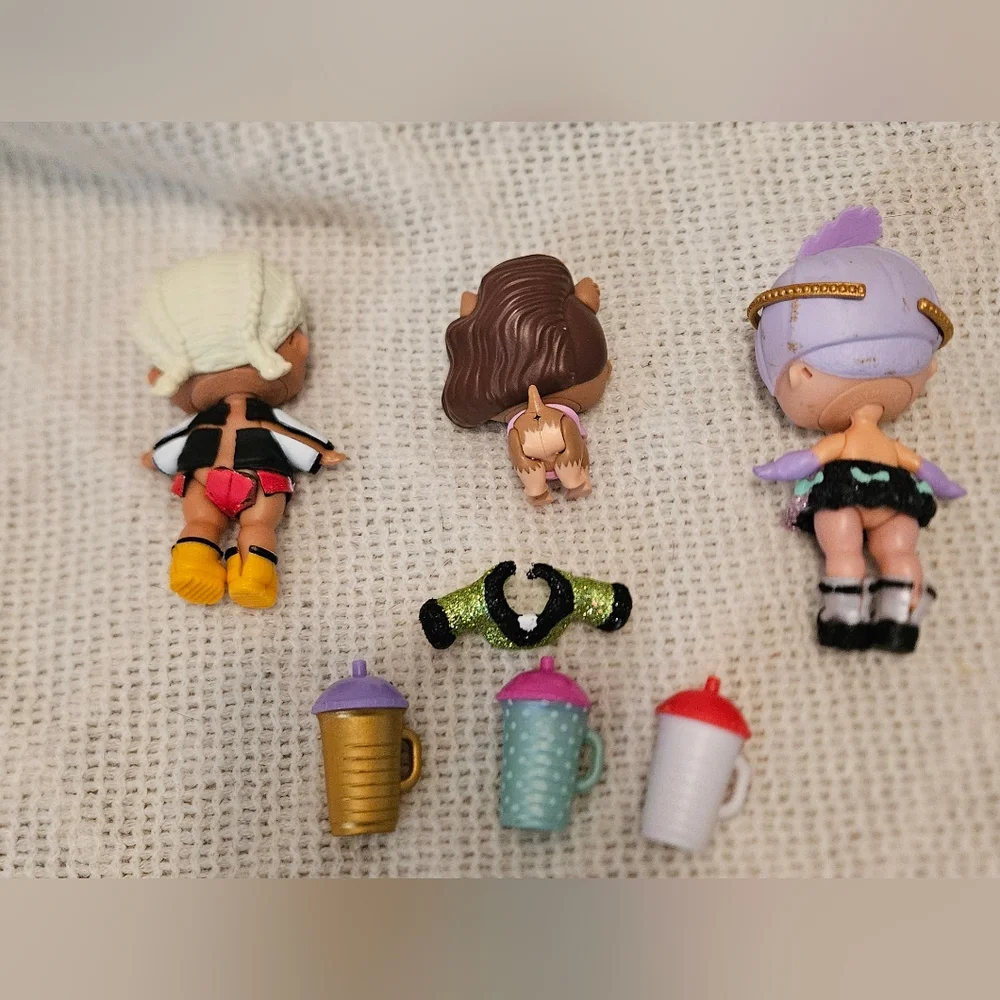 LOL Suprise~3 Dolls and accessories lot~The‎ Great Baby~ Posh Pup~MC  Swag~